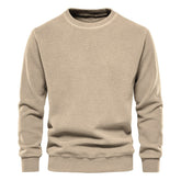 Men's Fleece Solid Color Pullover Sweatshirt
