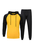 Mark Drawstring Hoodie Sweater With Elastic Waist Sweatpants