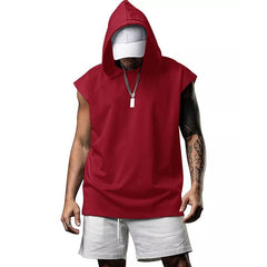 James Fitness Pullover Sports Hooded Vest Tank Top