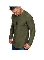 Men's Crew Neck Long Sleeve And Short Sleeve T-shirt