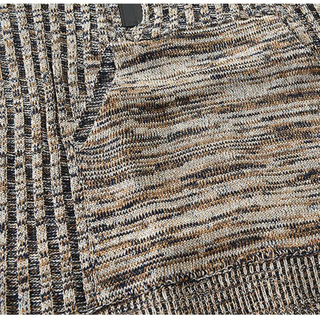 Men's Melange Half Zip Kangaroo Pocket Sweater