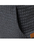 Men's Jacquard Small Check Pullover Hoodie Vest