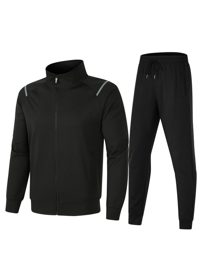 Janousek Stand Collar Sweatshirt With Elastic Waist Sweatpants