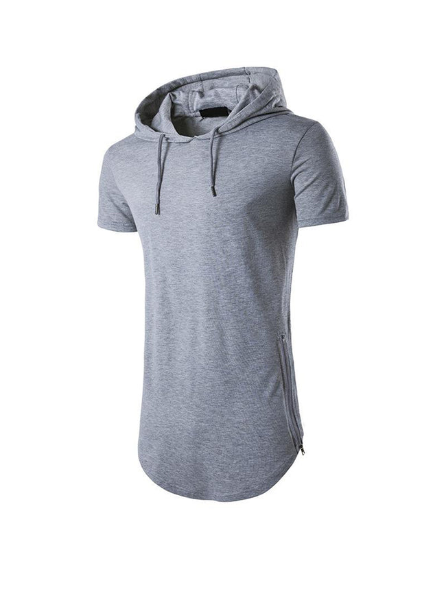 Gilbert Short-sleeved Drawstring Hoodie T-shirt