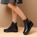 š„Last Day Promotion 50% OFF - Women's Metal Buckle Genuine Leather Wool Orthopedic Boots