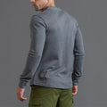Men's Henry Collar Solid Color Casual Sportswear Sweatshirt