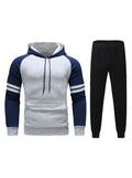 William Color Block Striped Sweater Suit