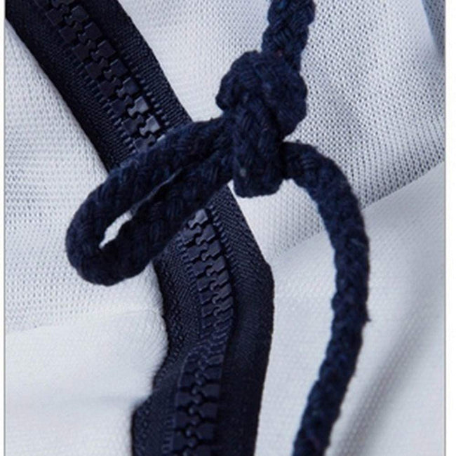 Men's Stand Collar Solid Color Zip Hoodies Sweatshirts
