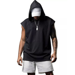 James Fitness Pullover Sports Hooded Vest Tank Top