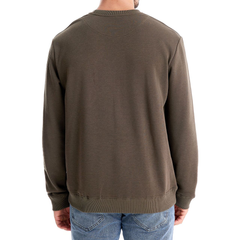 Men's Casual Solid Color Knit Crew Neck Sweater