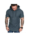 Zachary Short Sleeve Pullover Hoodies