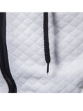 Men's Jacquard Small Check Hoodie Sweatshirt Jacket