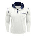 Men’s Hooded Henley Long Sleeve Shirt