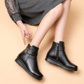 š„Last Day Promotion 50% OFF - Women's Metal Buckle Genuine Leather Wool Orthopedic Boots