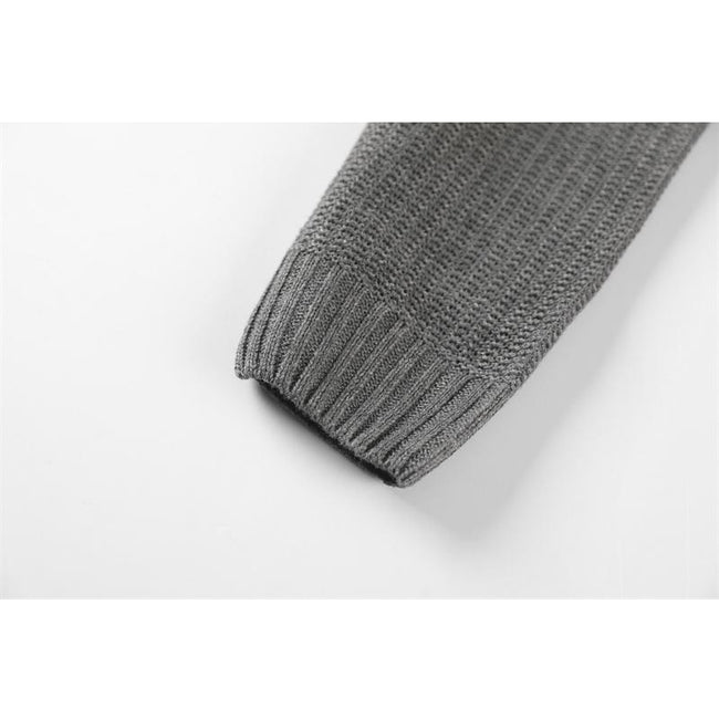 Men's Colorblock Striped Slim Fit Crew Neck Pullover Sweater