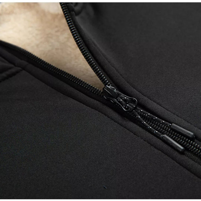 Men's Full Zip Regular Fit Fleece Hooded Sweatshirt with Pockets