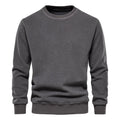 Men's Fleece Solid Color Pullover Sweatshirt
