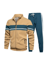 Jackson Stand Collar Sweatshirt With Elastic Waist Sweatpants