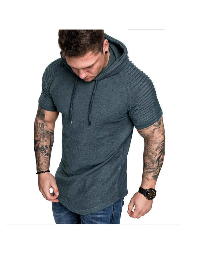 Zachary Short Sleeve Pullover Hoodies