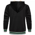 Men's Full Zip Regular Fit Fleece Hooded Sweatshirt with Pockets