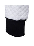 Men's Jacquard Small Check Hoodie Sweatshirt Jacket