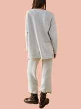 Button Knit 2-Piece Loungewear Set (Buy 2 Free Shipping)