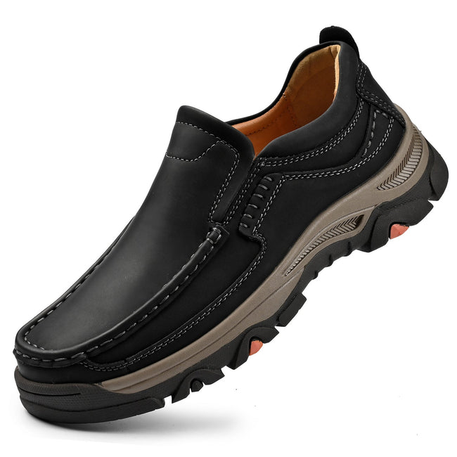 Mitchell Shoes Orthopedic Casual Genuine Leather Slip On Loafers