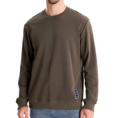 Men's Casual Solid Color Knit Crew Neck Sweater