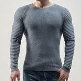 Men's Fashion Casual Crew Neck Raglan Sleeves Sweater