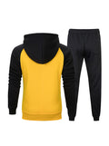 Mark Drawstring Hoodie Sweater With Elastic Waist Sweatpants