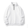 Men's Jacquard Drop Shoulder Half-zip Long Sleeve Sweatshirt