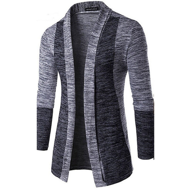 Men's Solid Color V Neck Cardigan