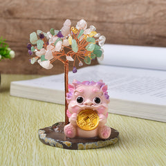 Natural Crystal Pixiu Fortune Tree