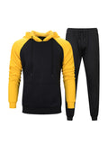 Mark Drawstring Hoodie Sweater With Elastic Waist Sweatpants