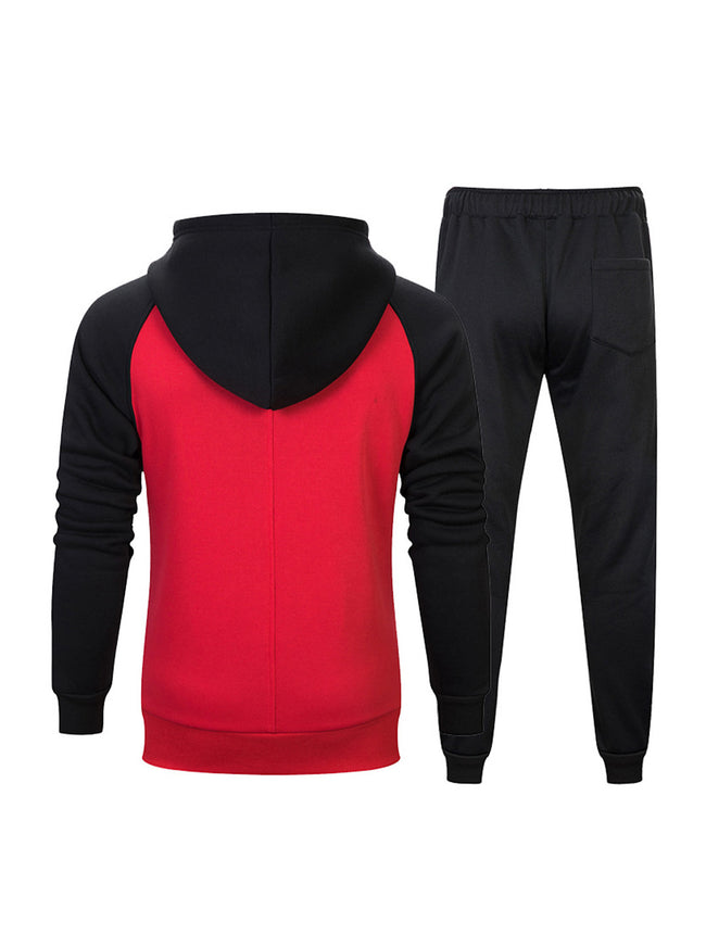 Mark Drawstring Hoodie Sweater With Elastic Waist Sweatpants