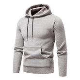 Men's Chenille Basic Casual Pullover Hooded Sweater