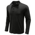 Men's Stand Collar Zip Solid Color Long Sleeve T-Shirt