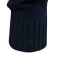 Men's Stand Collar Cotton Contrast Striped Cable Cardigan