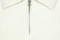 Men's Lapel Pullover Waffle Half Zipper Slim Fit Sweater