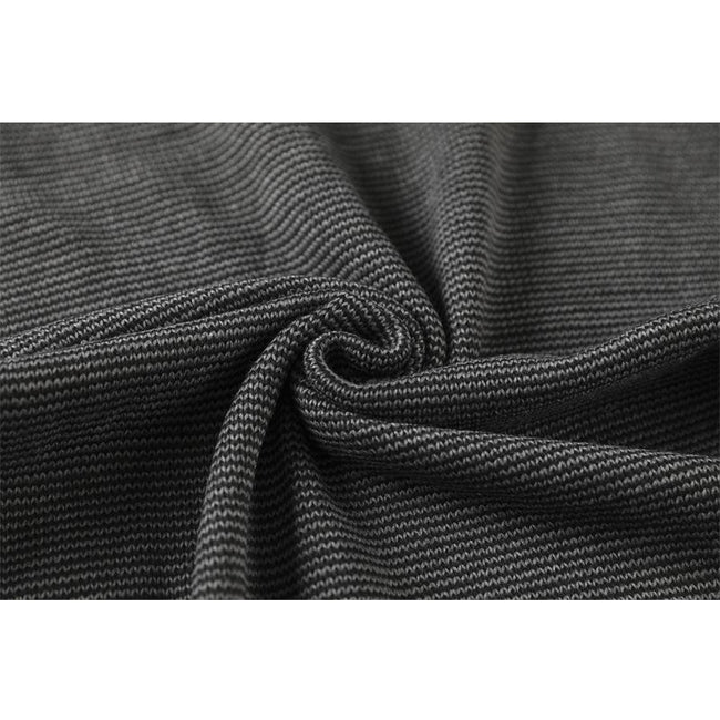 Men's Contrast Neck And Hem Slim Fit Crew Neck Pullover Sweater