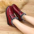 Women's Waterproof Non-slip Cotton Leather Boots 🔥HOT SALE !!!-60% OFF For a Limited Time