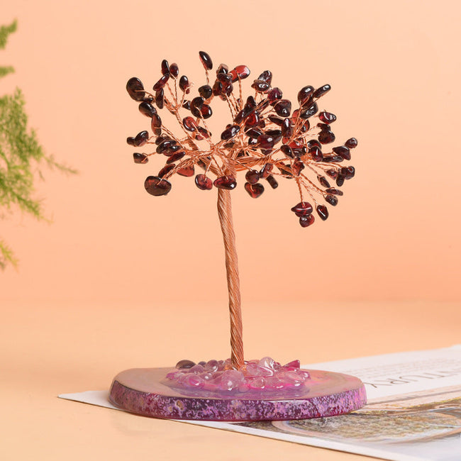 Natural Agate Crystal  Fortune Tree