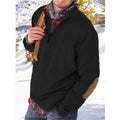 Men's Outdoor Half Zip Long Sleeve Stand Collar Sweatshirt