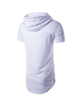 Gilbert Short-sleeved Drawstring Hoodie T-shirt