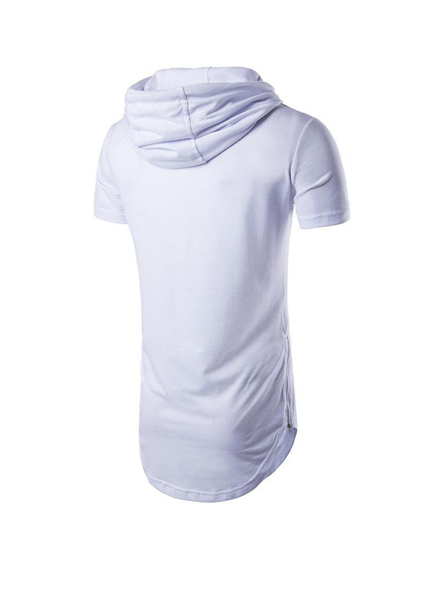 Gilbert Short-sleeved Drawstring Hoodie T-shirt