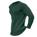 Men's Solid Color Crew Neck Pullover Knit Sweater