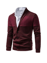 Brent Patchwork Casual Cardigan (shirt not included)