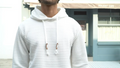 Men's Jacquard Small Check Pullover Basic Hoodie Sweatshirt