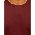 Men's Pullover Solid Color Fleece Crew Neck Sweatshirts