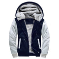 Men's Fleece Solid Color Hoodie Zip Front Hooded Sweatshirt